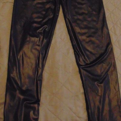 Unbranded Thin shiny black leggings Medium